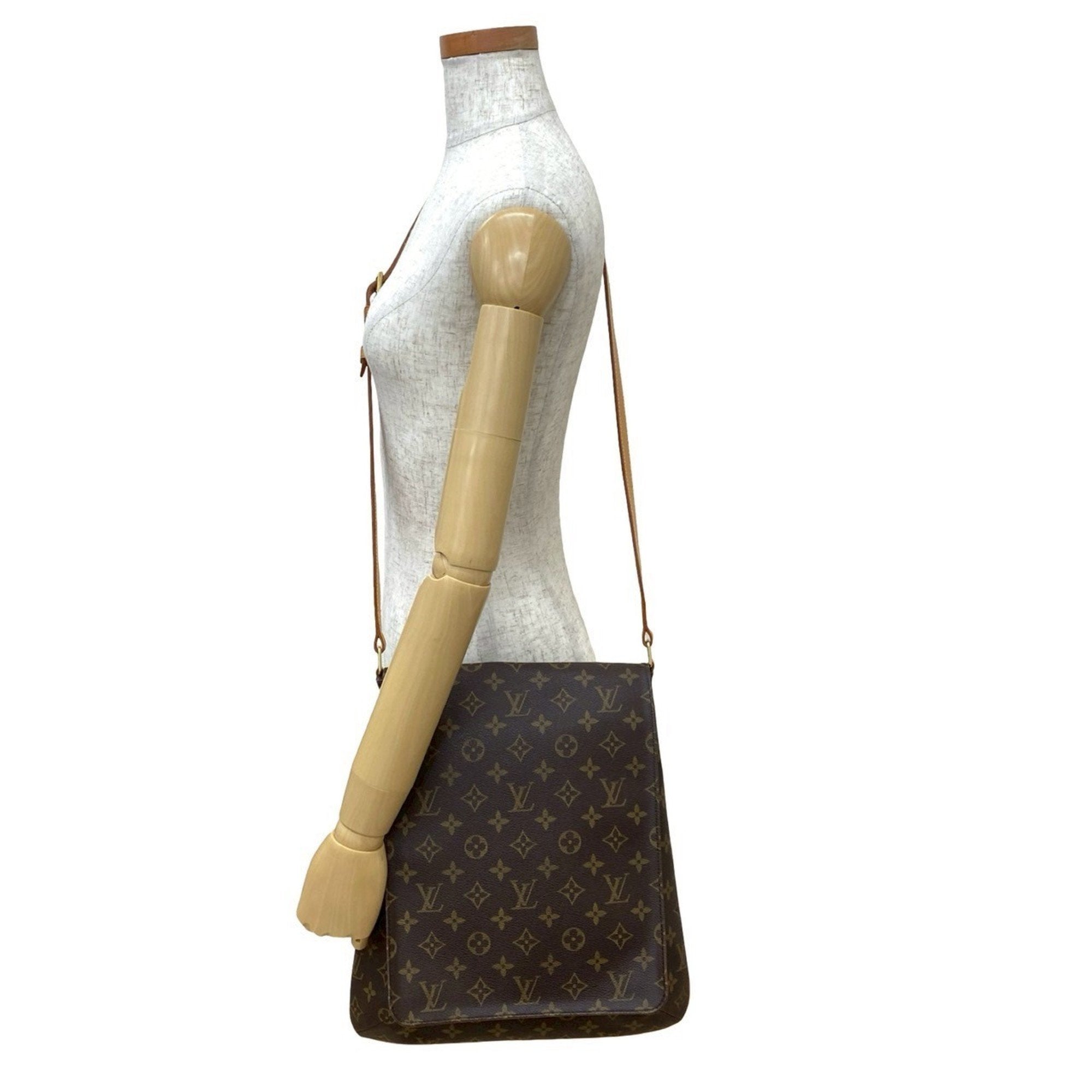 Louis Vuitton Brown Leather Pvc Pochette Shoulder Bag (Pre-Owned)