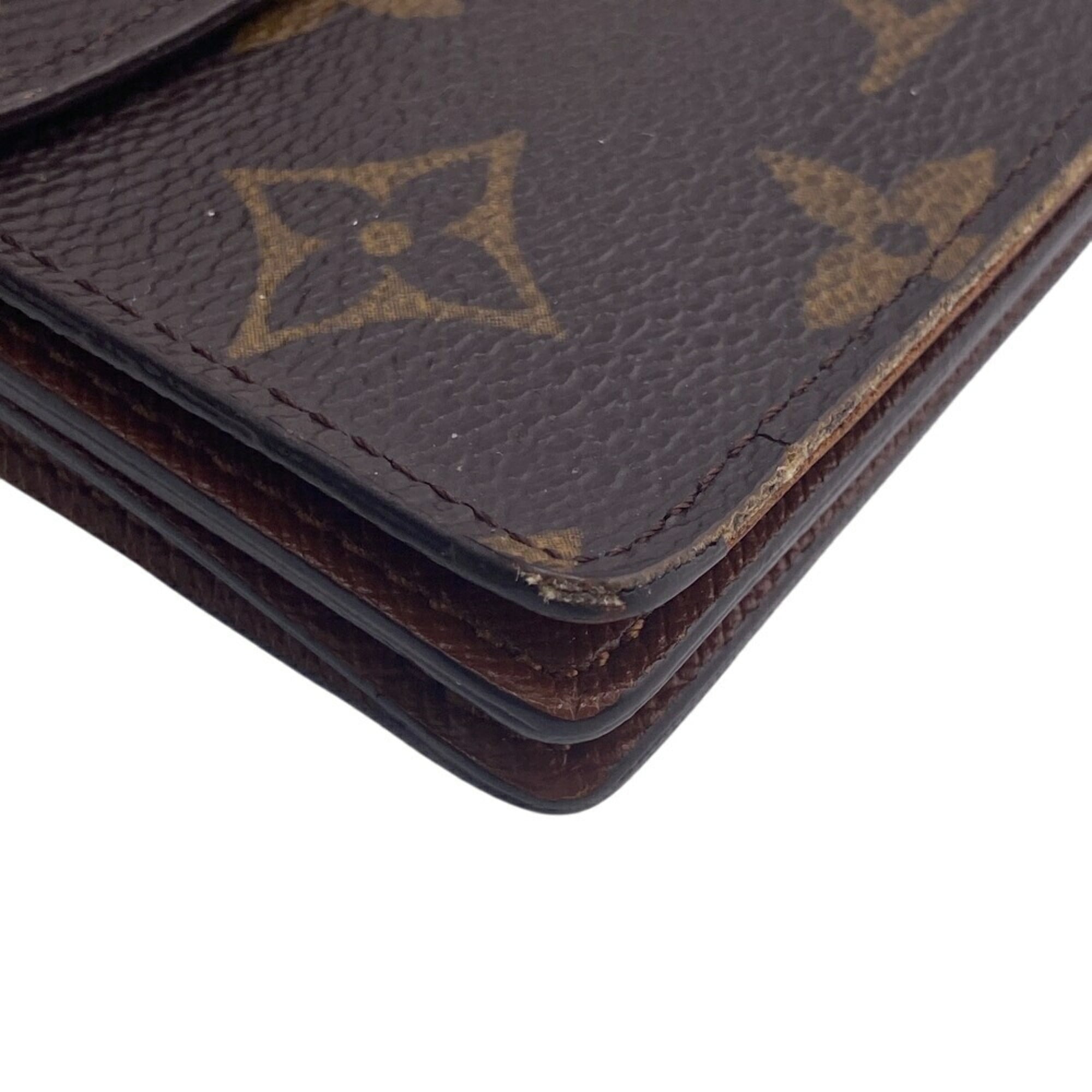 Louis Vuitton Monogram Brown Monogram Long Wallet (Bi-Fold) (Pre-Owned)