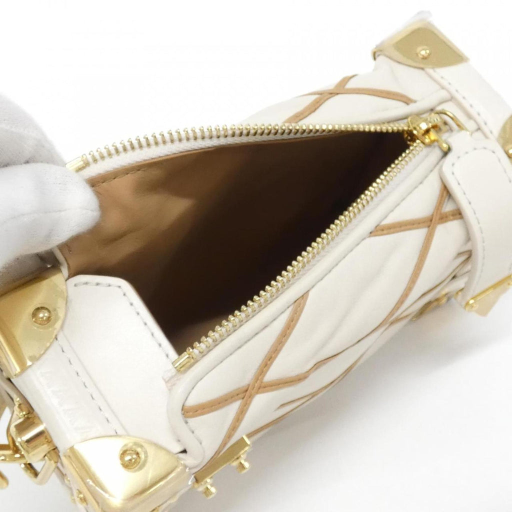 Louis Vuitton White Leather Shoulder Bag (Pre-Owned)