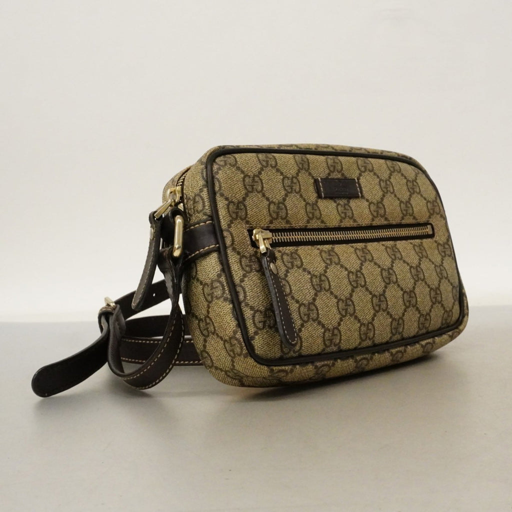 Front Zip Camera Bag GG Coated Canvas Small