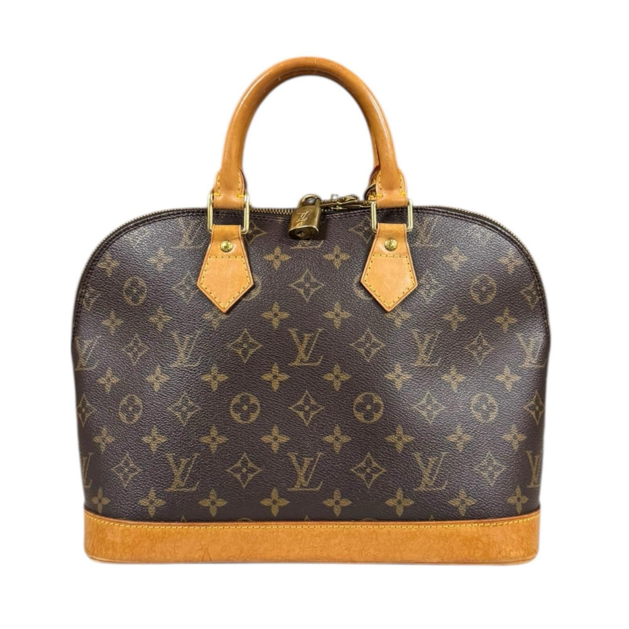 Louis Vuitton Brown Monogram Canvas Handbag (Pre-Owned)