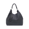 Louis Vuitton Black Leather Shoulder Bag (Pre-Owned)