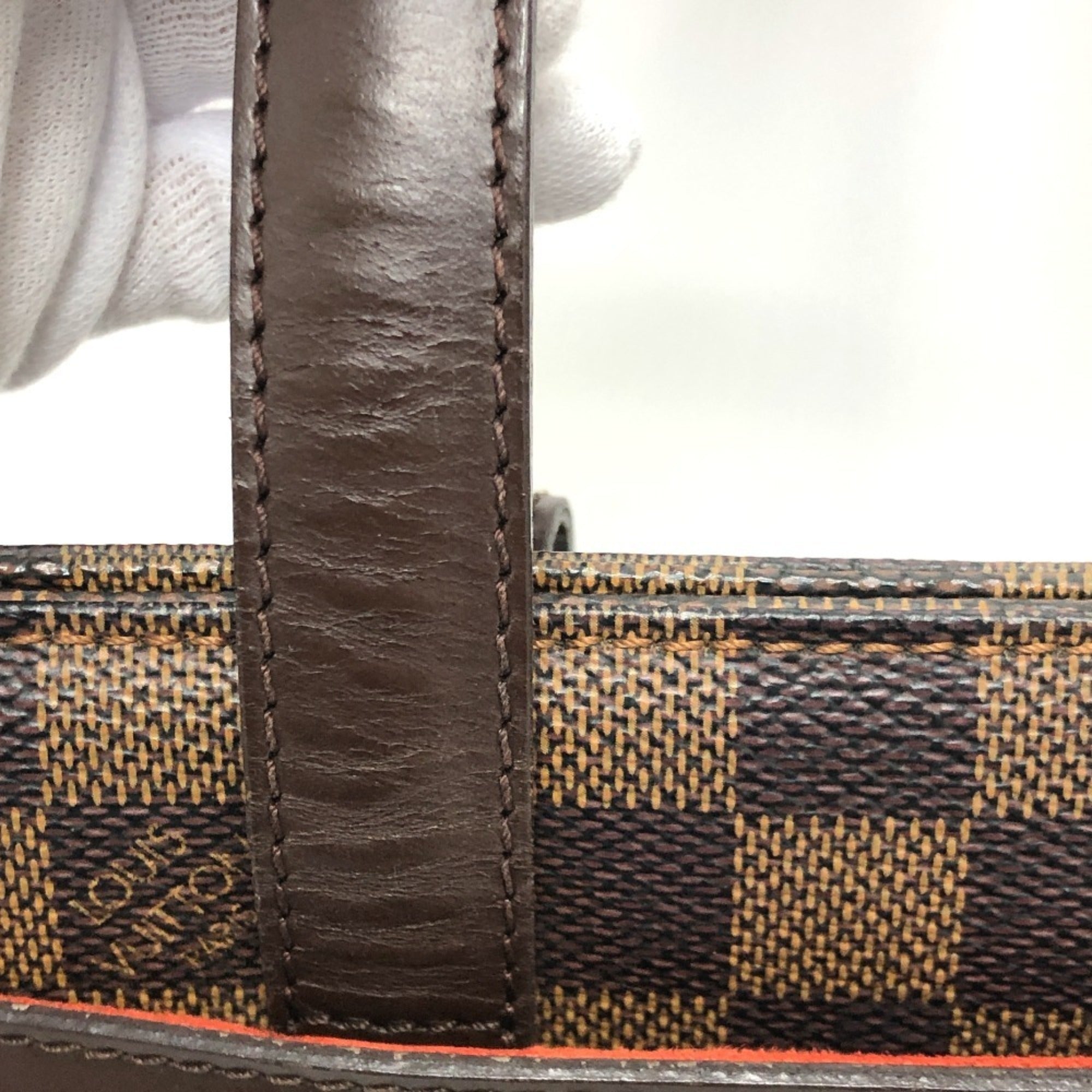 Louis Vuitton Brown Damier Canvas Damier Canvas Shoulder Bag Tote Bag (Pre-Owned)