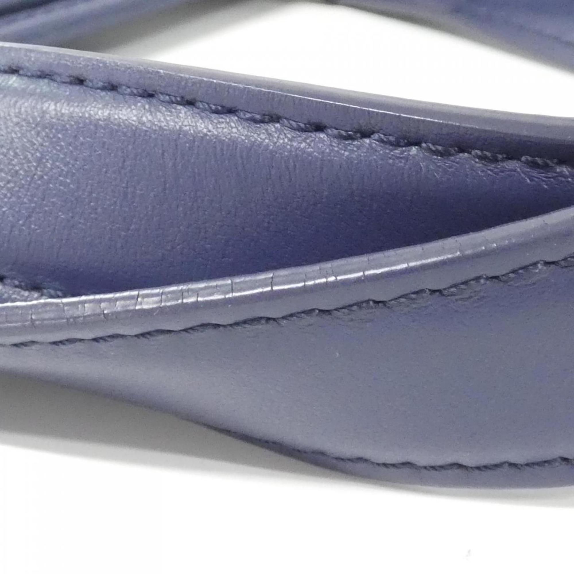 Louis Vuitton Blue Coated Canvas Handbag (Pre-Owned)
