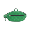 Louis Vuitton Vert Coated Canvas Leather Shoulder Bag (Pre-Owned)