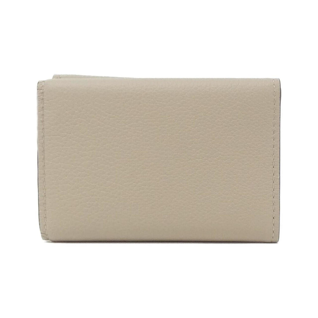 Louis Vuitton Grayish Leather Wallet (Tri-Fold) (Pre-Owned)