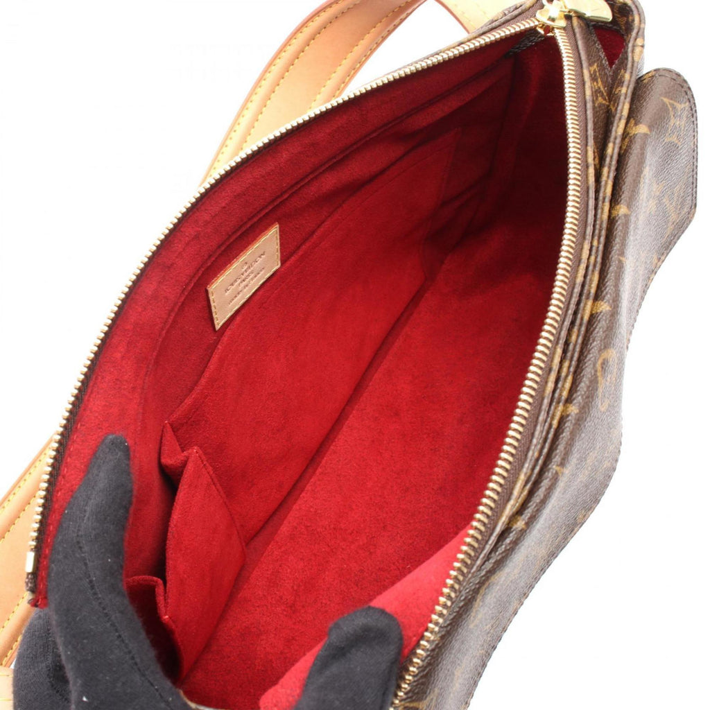 Louis Vuitton Monogram Brown Coated Canvas Leather Shoulder Bag (Pre-Owned)
