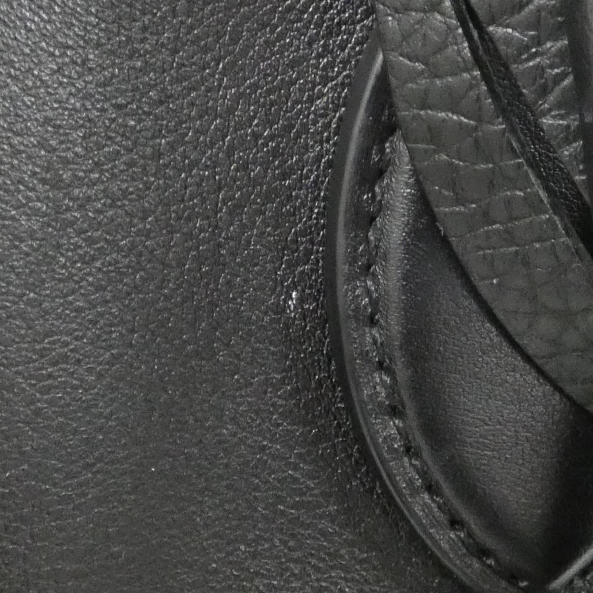 Louis Vuitton Black Leather Handbag (Pre-Owned)