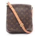 Louis Vuitton Brown Monogram Coated Canvas Leather Shoulder Bag (Pre-Owned)
