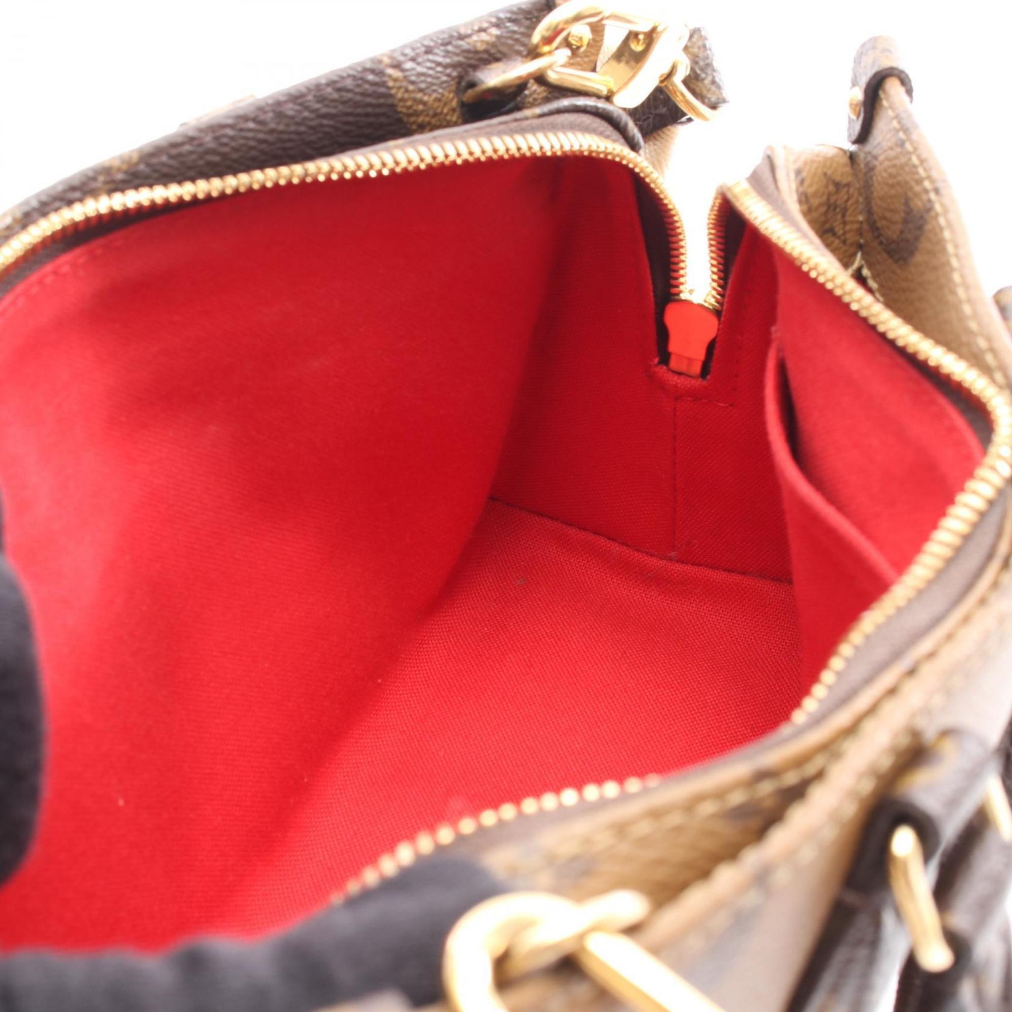 Louis Vuitton Brown Coated Canvas Handbag (Pre-Owned)