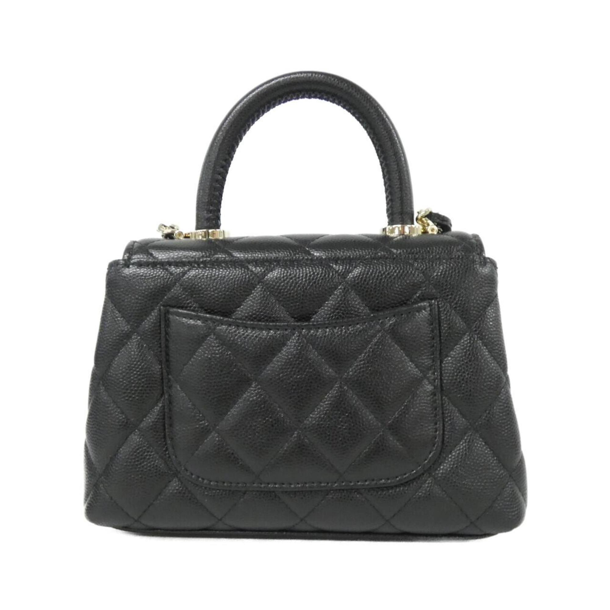 Coco Top Handle Bag Quilted Caviar Extra Mini