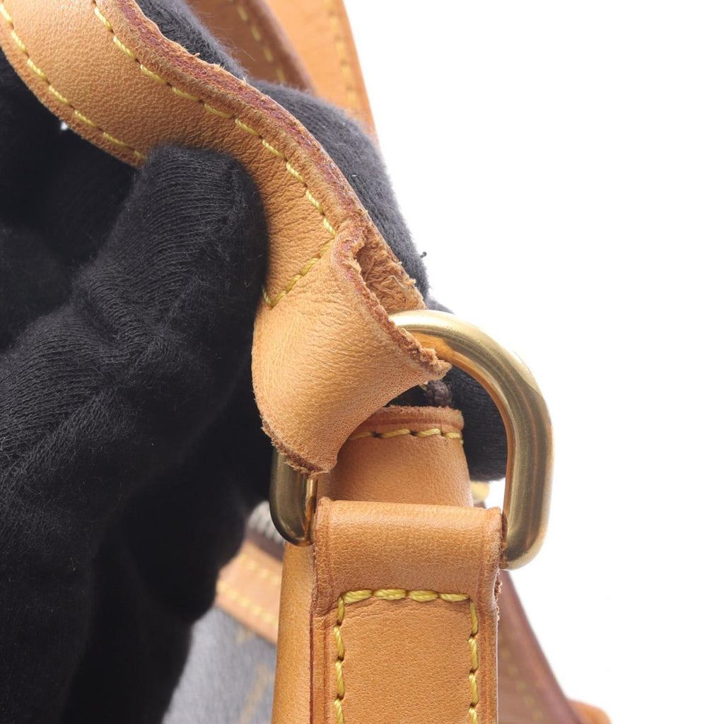 Louis Vuitton Brown Coated Canvas Leather Shoulder Bag (Pre-Owned)