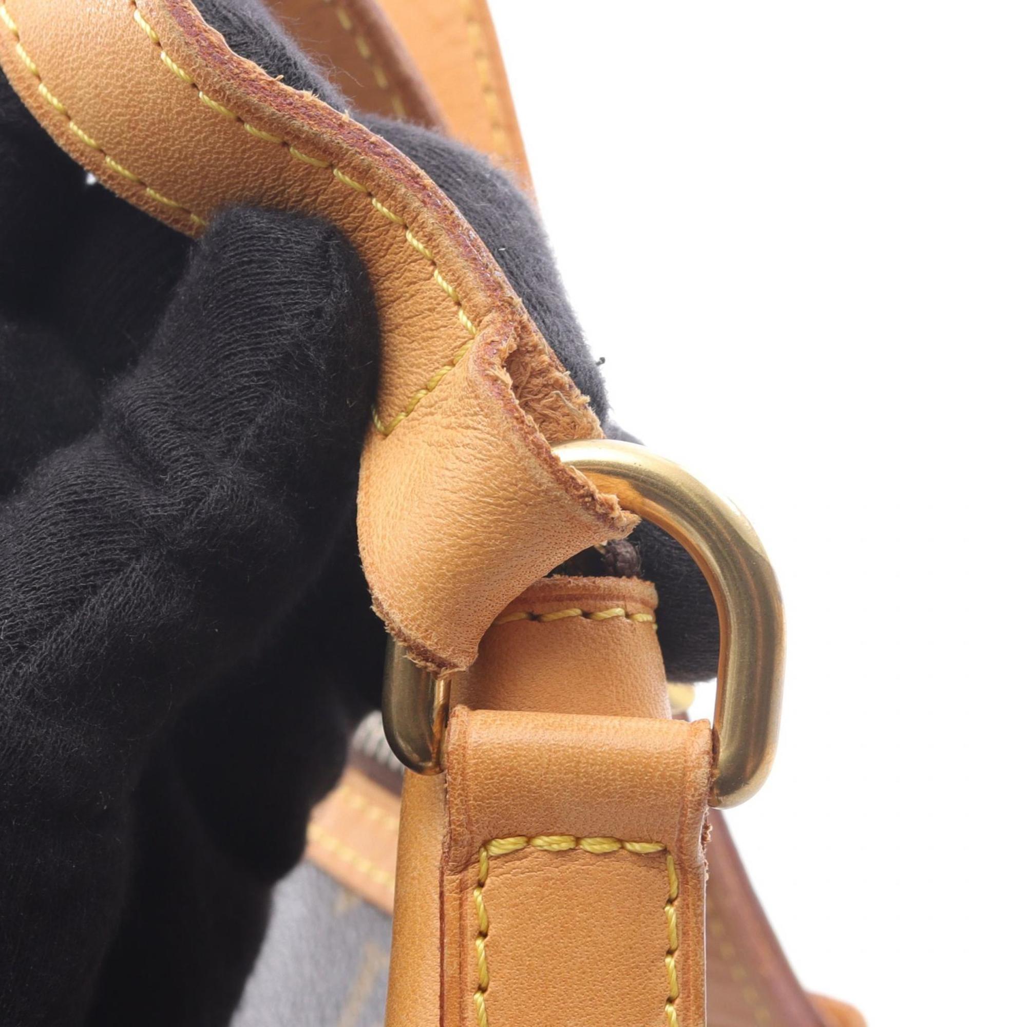 Louis Vuitton Brown Coated Canvas Leather Shoulder Bag (Pre-Owned)