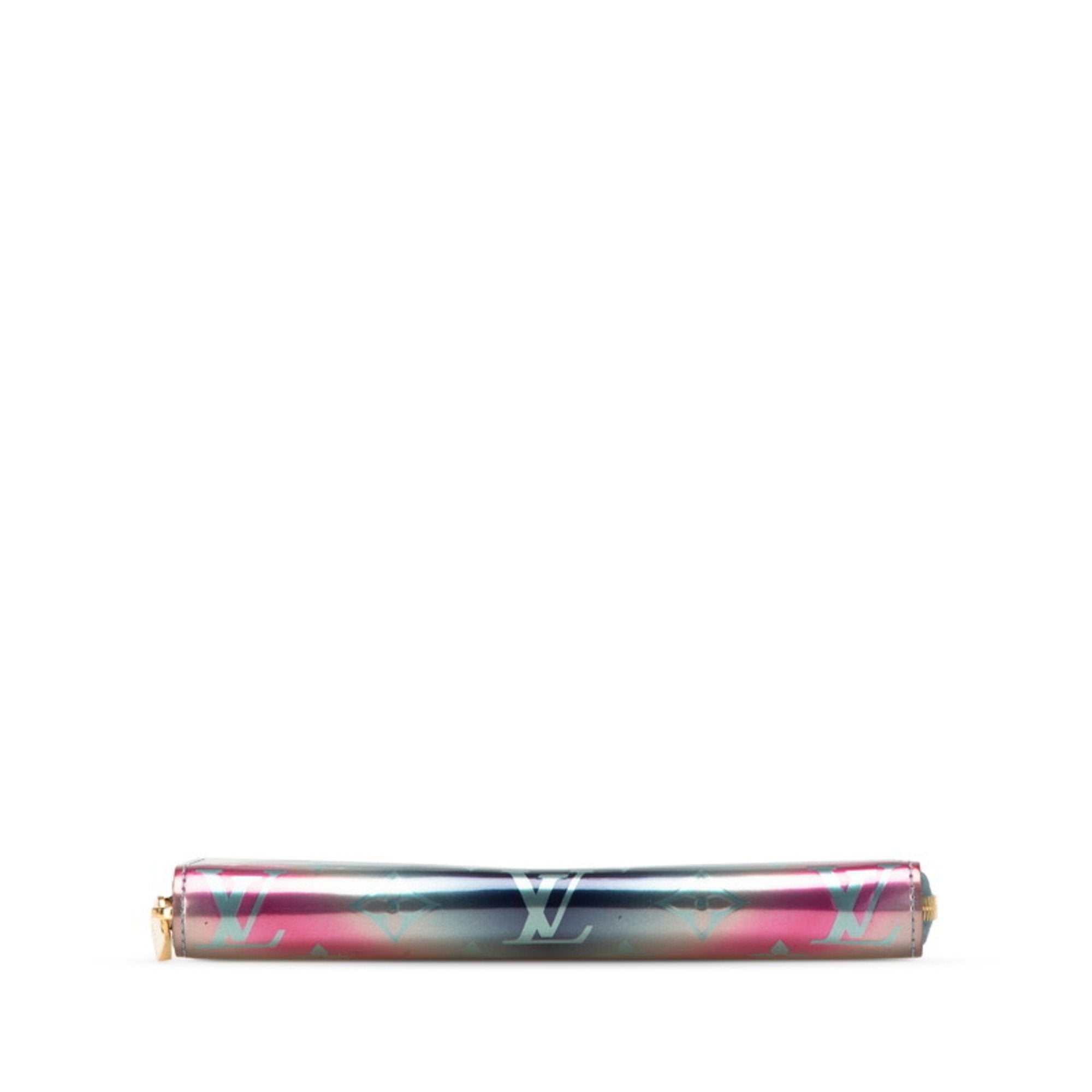 Louis Vuitton Blue Multi-Color Pink Patent Leather Long Wallet (Bi-Fold) (Pre-Owned)