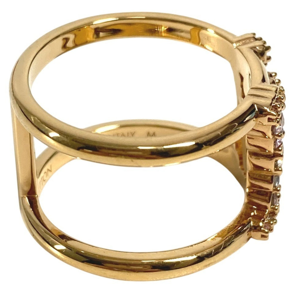 Louis Vuitton Gold Metal Band Ring (Pre-Owned)