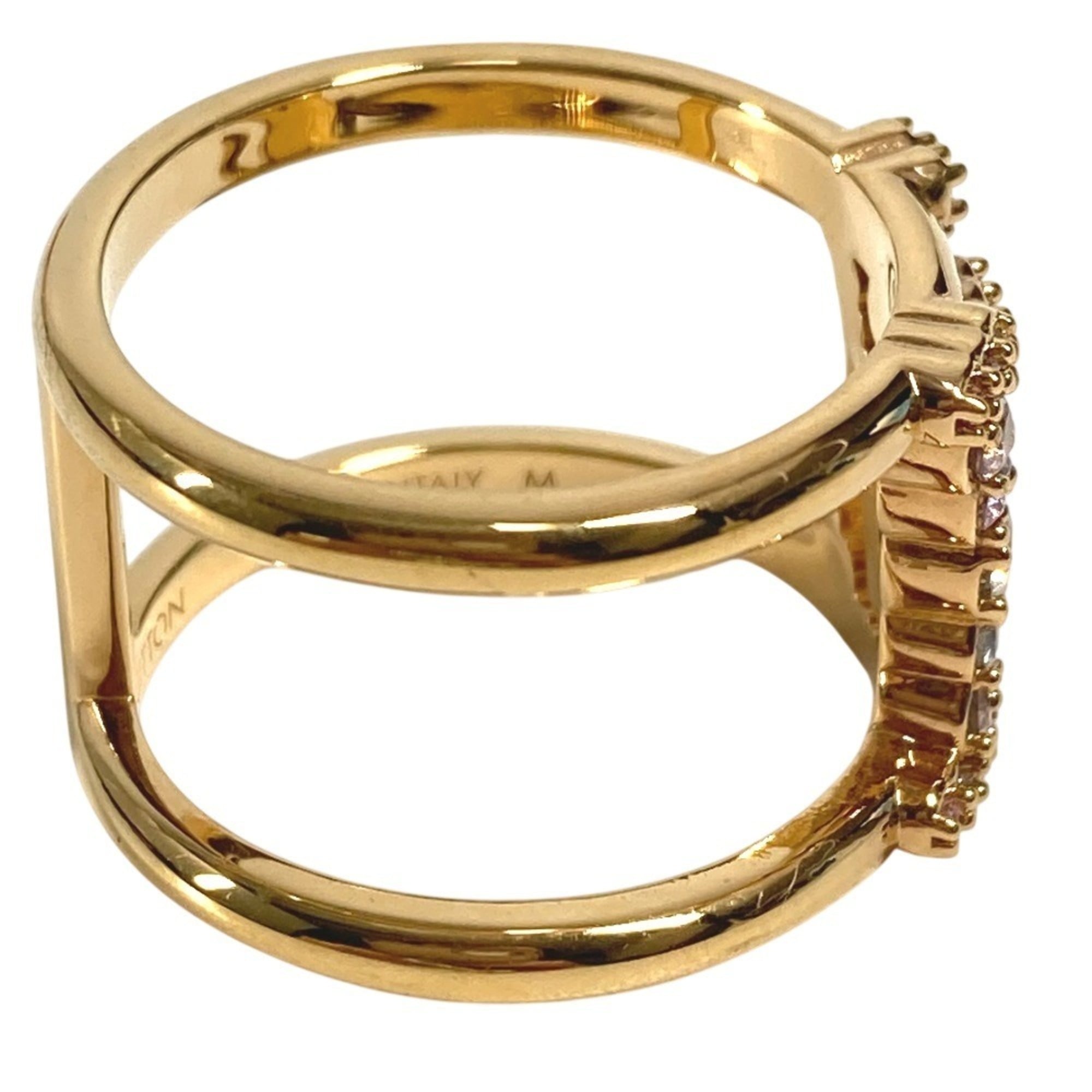 Louis Vuitton Gold Metal Band Ring (Pre-Owned)