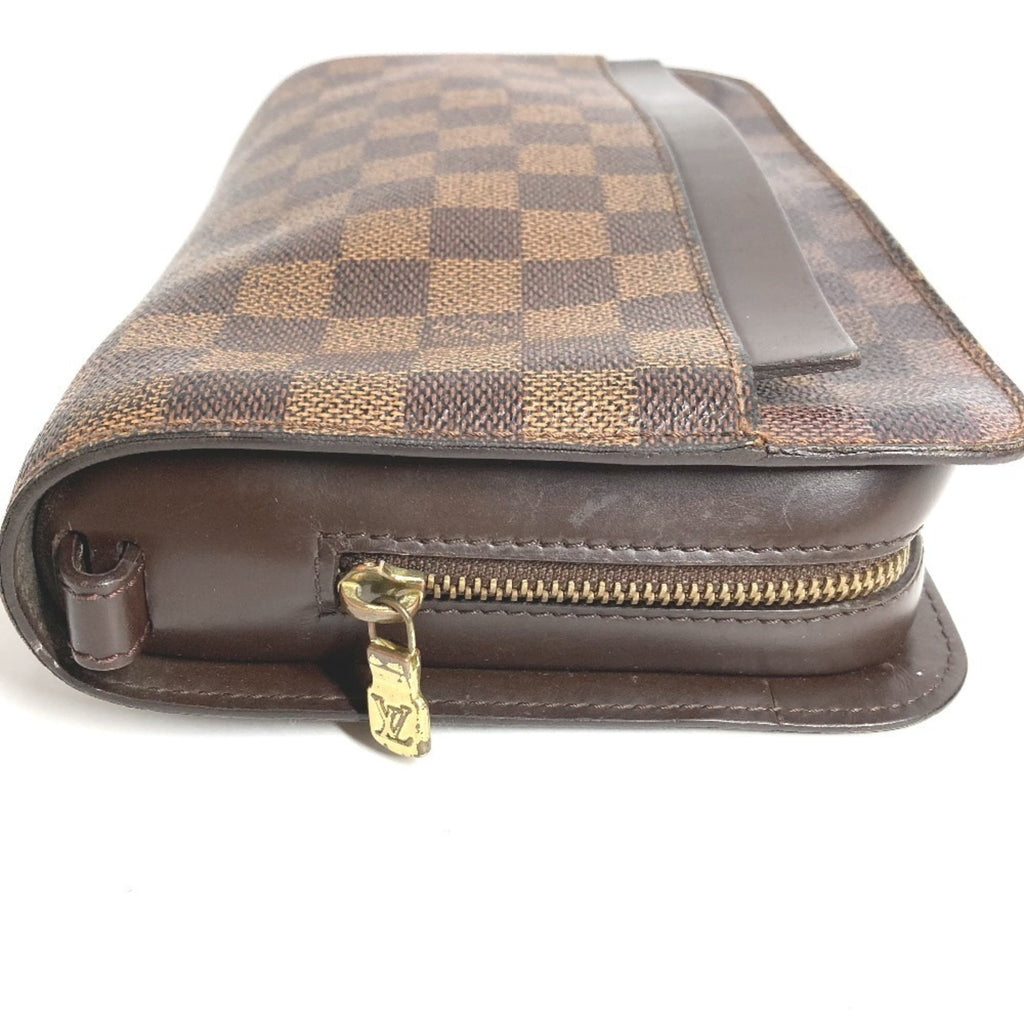 Louis Vuitton Brown Damier Canvas Ebene Damier Canvas Clutch Bag Pouch (Pre-Owned)