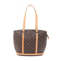 Louis Vuitton Brown Coated Canvas Leather Shoulder Bag (Pre-Owned)
