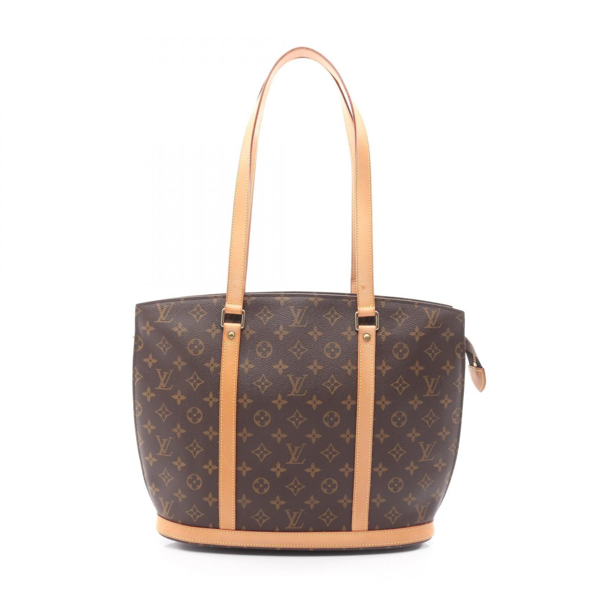 Louis Vuitton Brown Coated Canvas Leather Shoulder Bag (Pre-Owned)