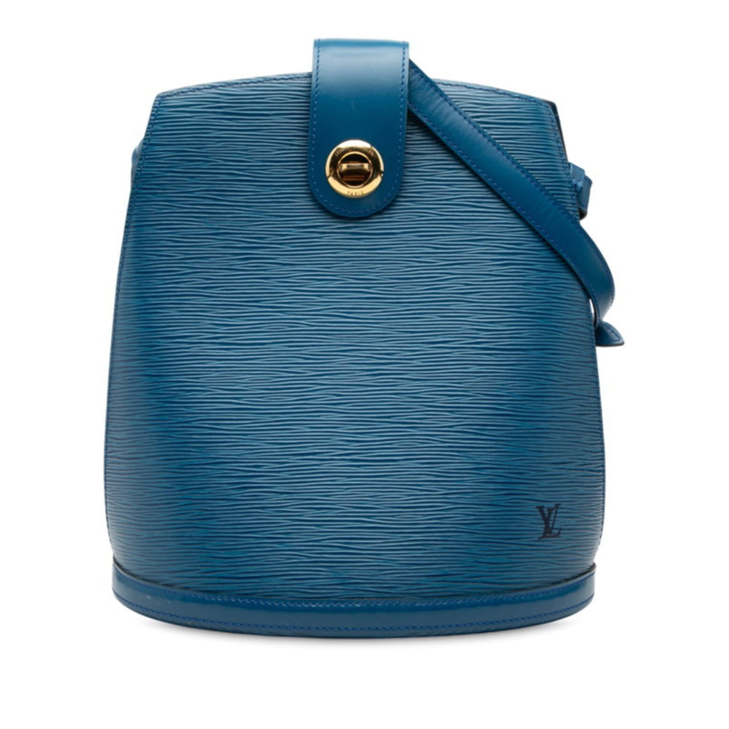 Louis Vuitton Toledo Blue Leather Shoulder Bag (Pre-Owned)