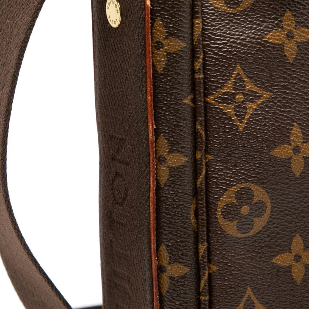 Louis Vuitton Brown Pvc Messenger Bag Shoulder Bag (Pre-Owned)
