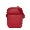 Louis Vuitton Castilian Red Leather Shoulder Bag (Pre-Owned)
