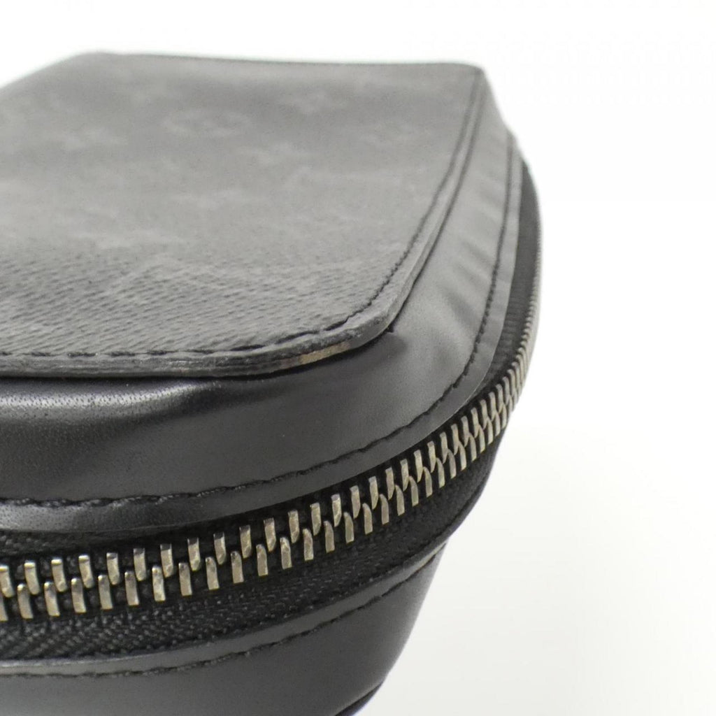 Louis Vuitton Black Coated Canvas Long Wallet (Bi-Fold) (Pre-Owned)
