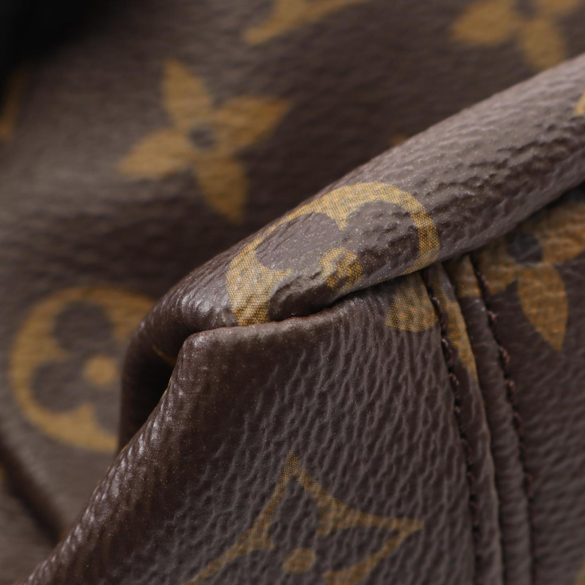 Louis Vuitton Black Brown Pink Rose Ballerine Coated Canvas Leather Handbag (Pre-Owned)
