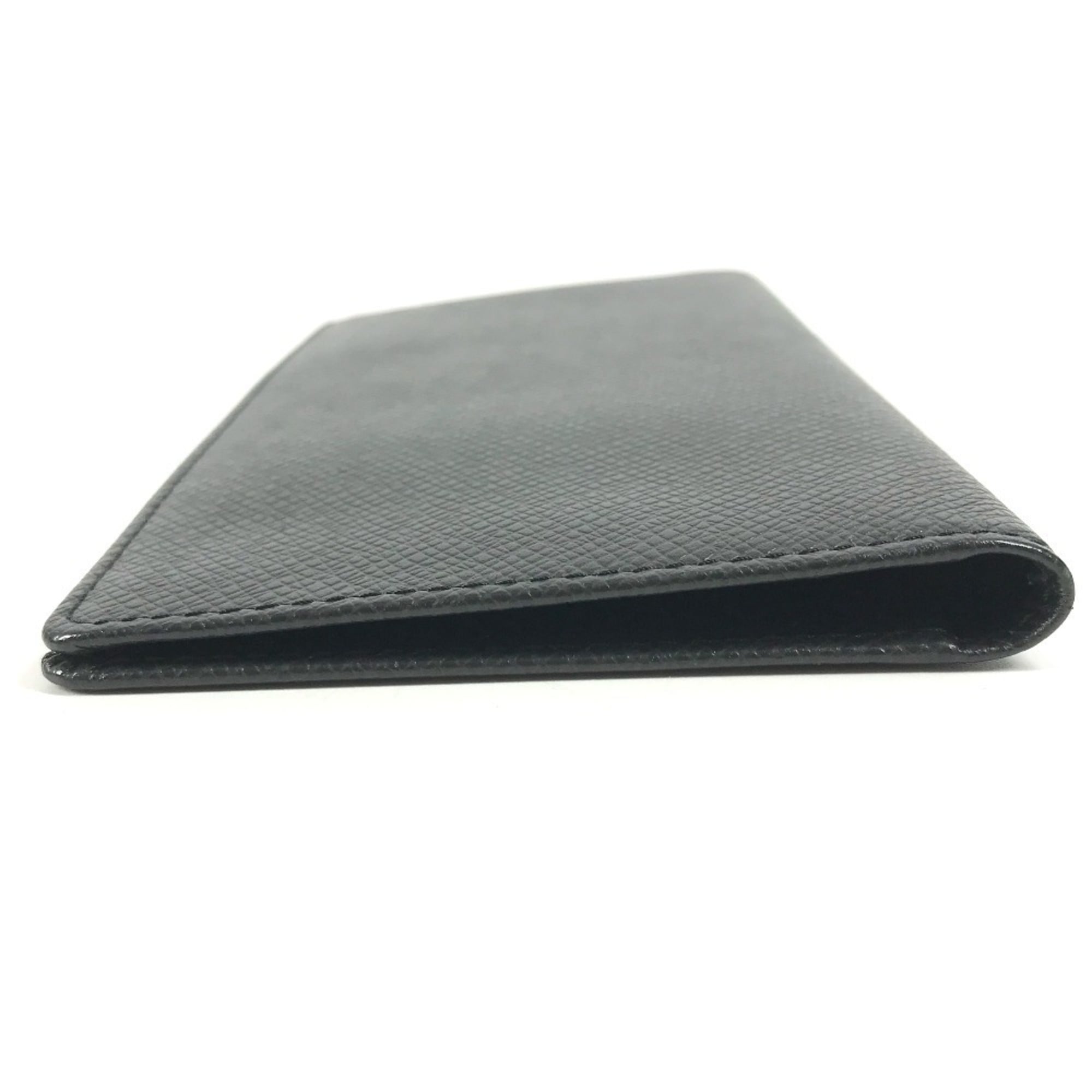 Louis Vuitton Taiga Ardoise Black Taiga Leather Long Wallet (Bi-Fold) (Pre-Owned)