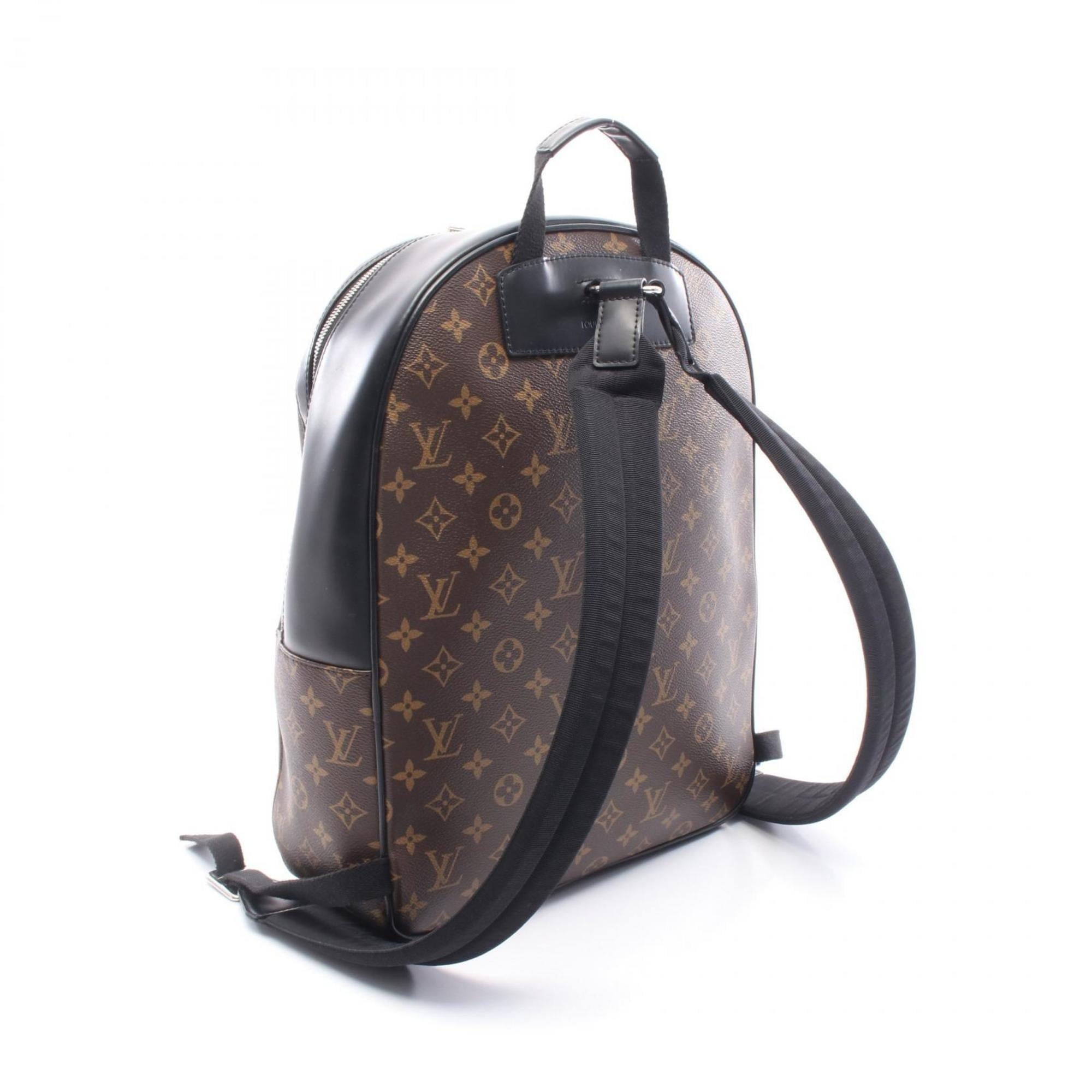 Louis Vuitton Black Brown Monogram Macassar Coated Canvas Leather Backpack (Pre-Owned)