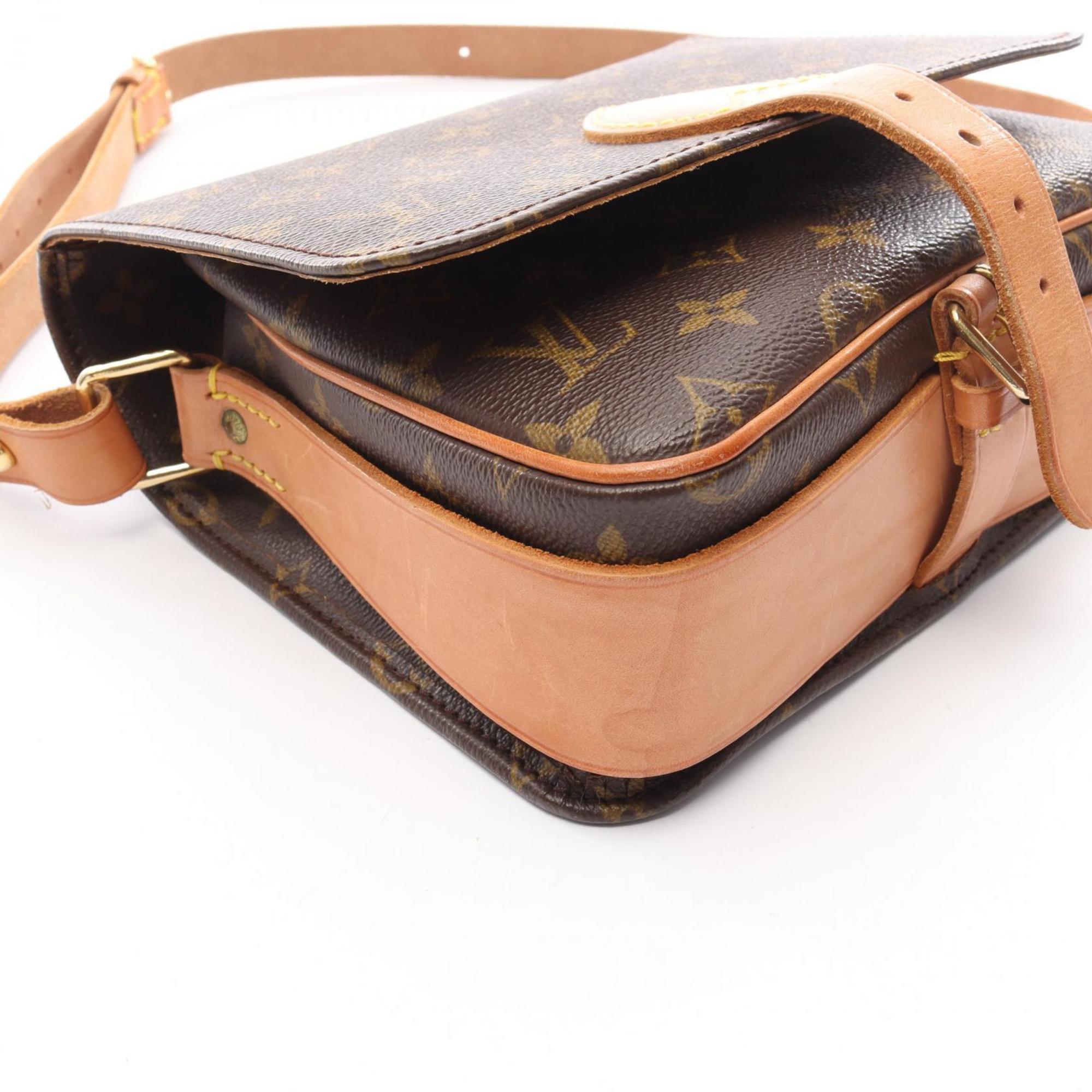 Louis Vuitton Brown Monogram Leather Shoulder Bag (Pre-Owned)