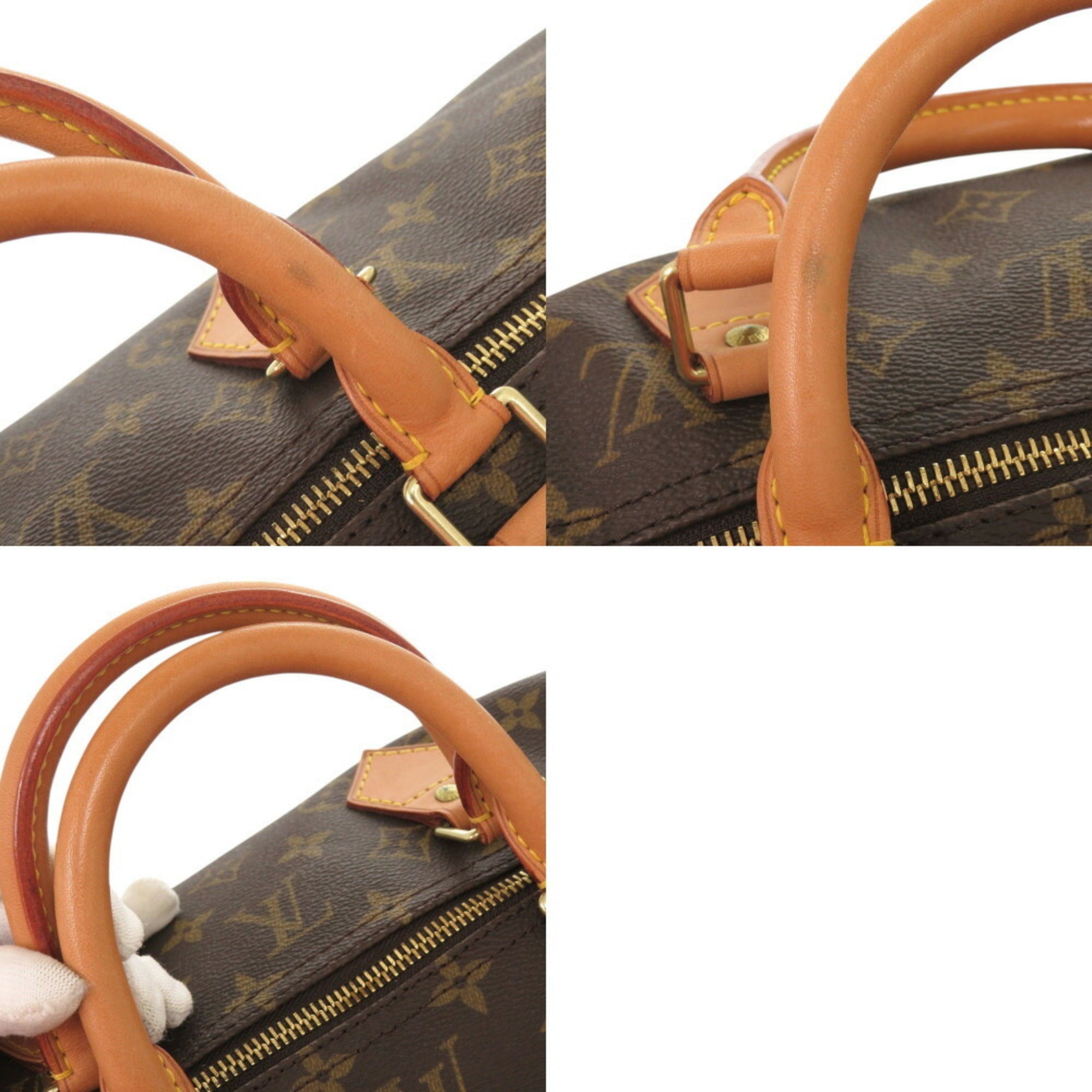 Louis Vuitton Brown Monogram Monogram Boston Bag Handbag (Pre-Owned)