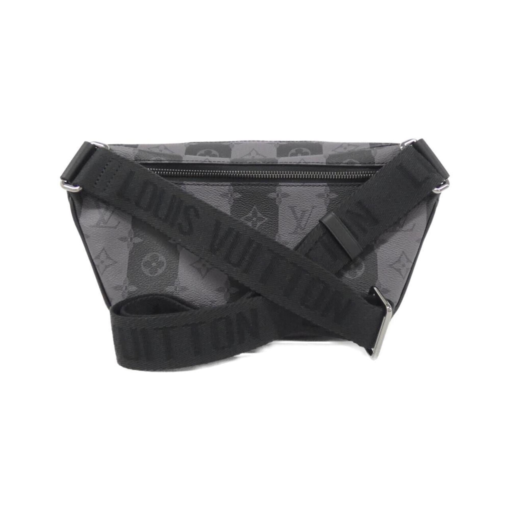 Louis Vuitton Black Coated Canvas Shoulder Bag (Pre-Owned)