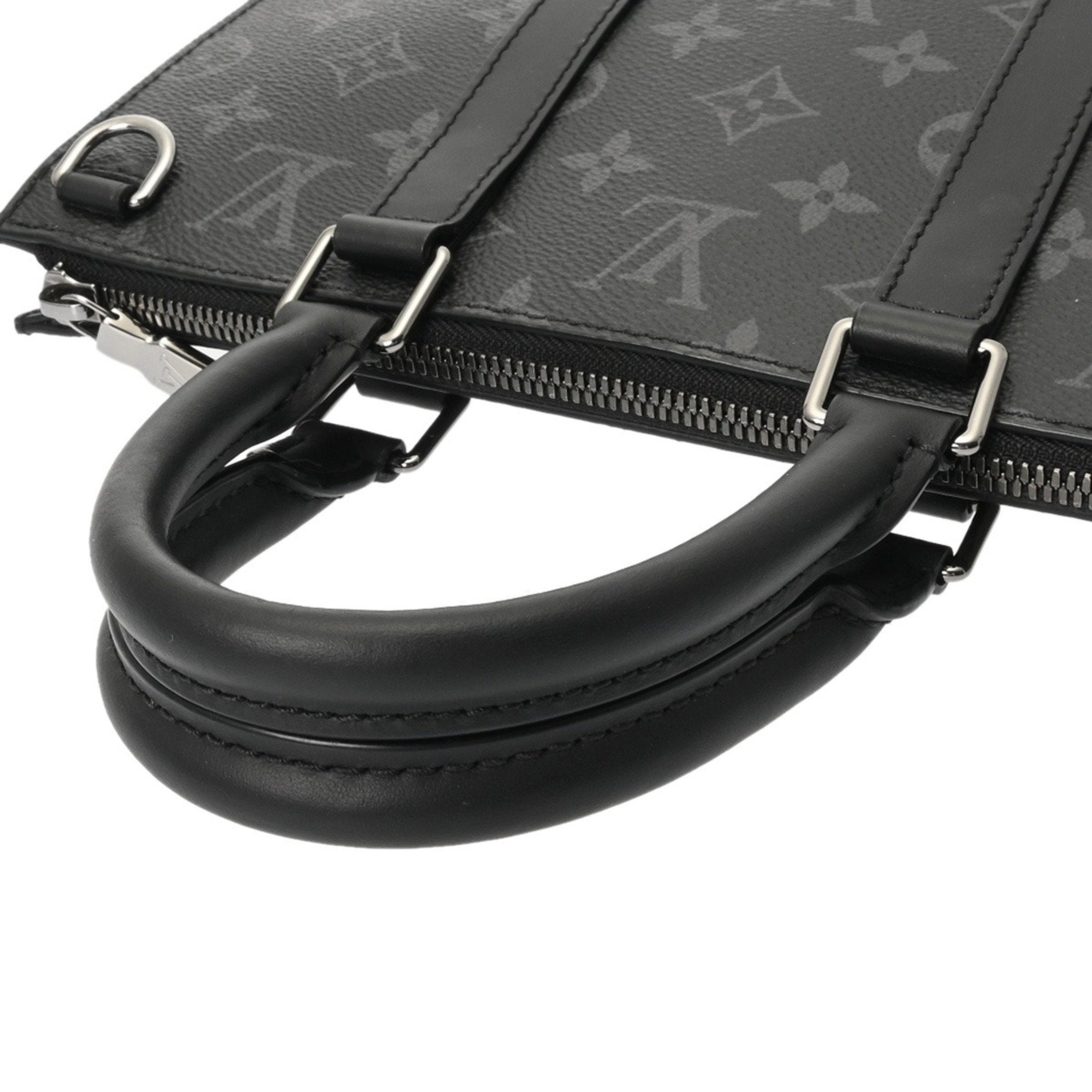 Louis Vuitton Black Gray Monogram Eclipse Canvas Handbag (Pre-Owned)