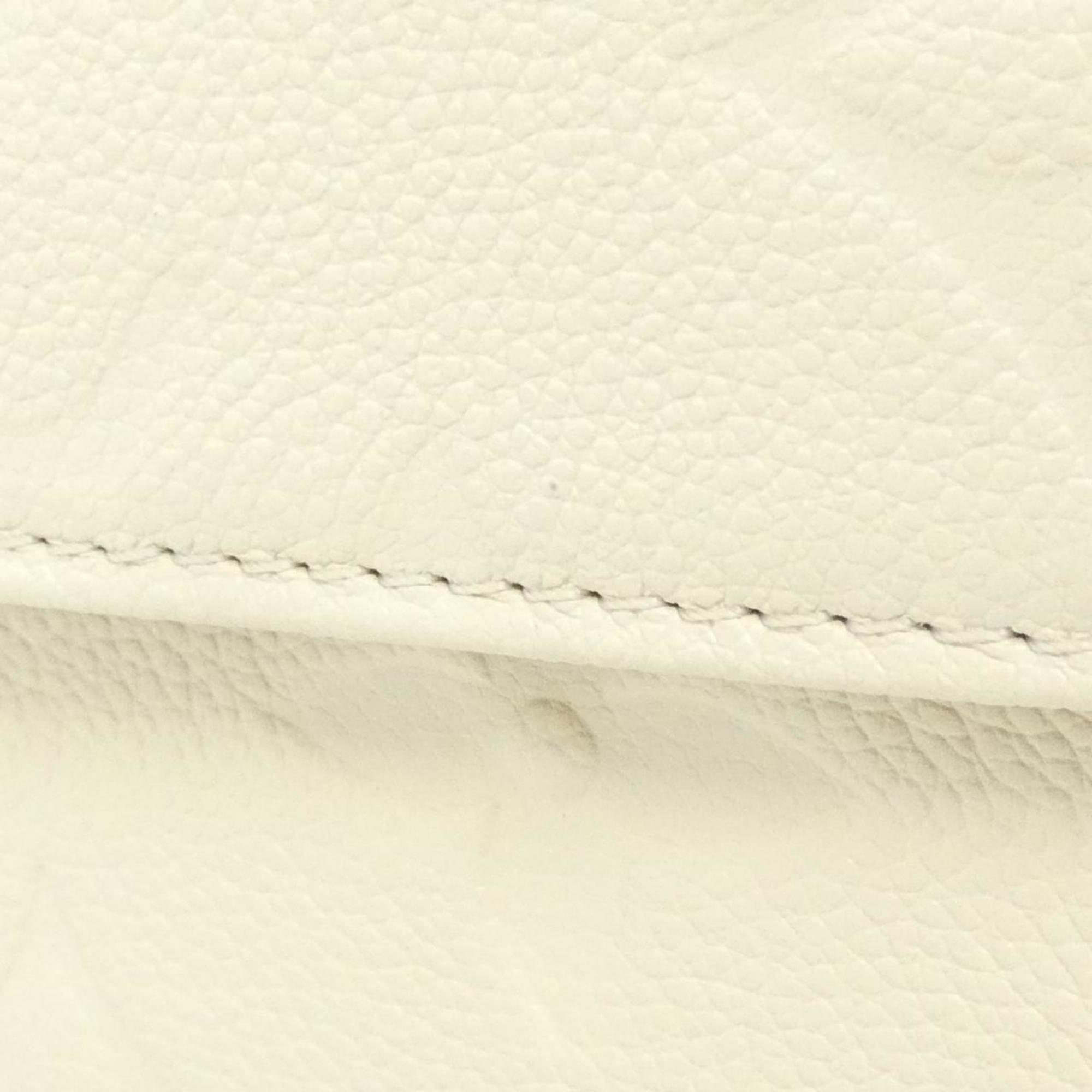 Louis Vuitton Cream Leather Shoulder Bag (Pre-Owned)