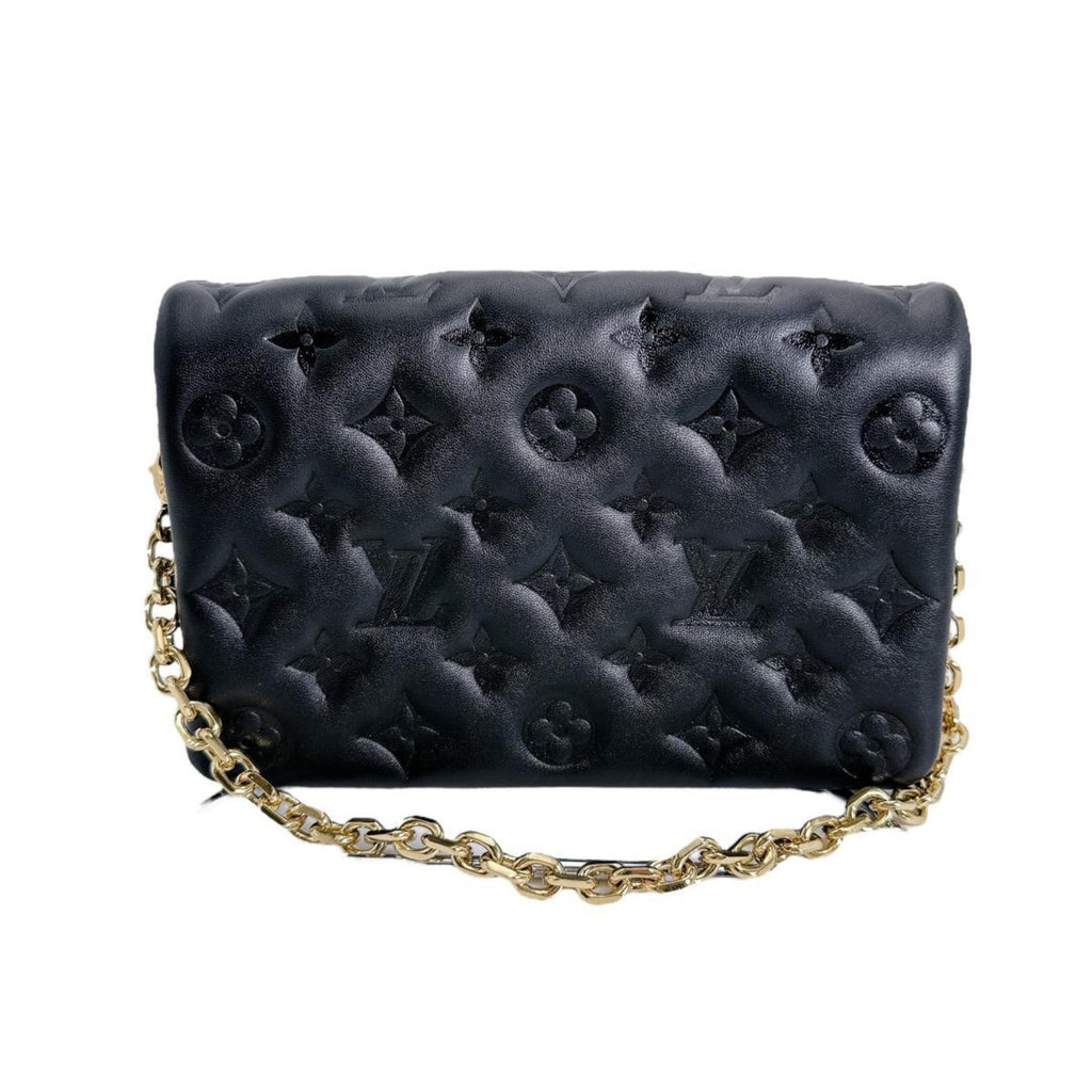 Louis Vuitton Black Leather Pochette Shoulder Bag (Pre-Owned)