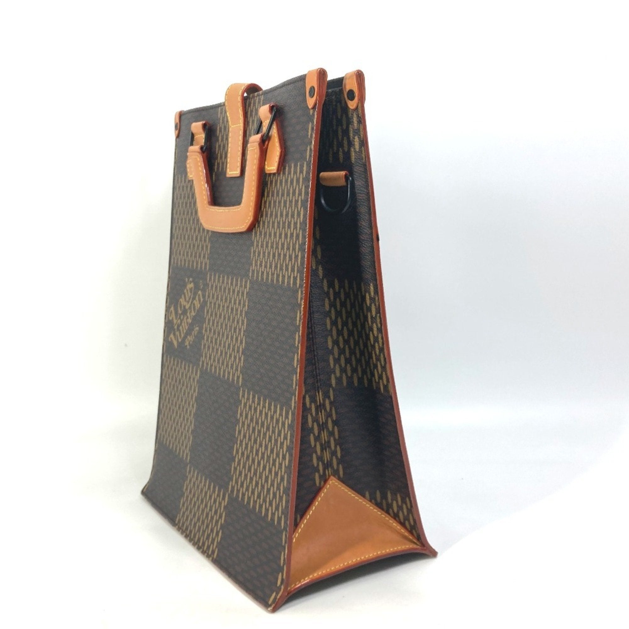 Louis Vuitton Brown Damier Canvas Damier Canvas Shoulder Bag Tote Bag (Pre-Owned)