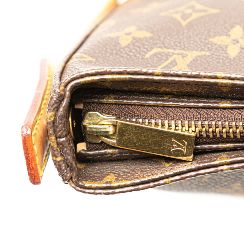 Louis Vuitton Brown Pvc Leather Handbag Shoulder Bag (Pre-Owned)