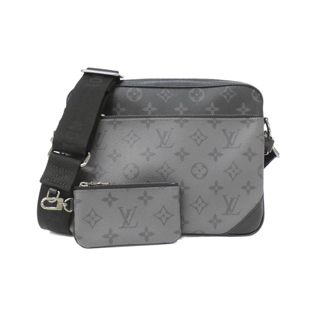Louis Vuitton Black Gris Coated Canvas Shoulder Bag (Pre-Owned)