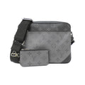 Louis Vuitton Black Gris Coated Canvas Shoulder Bag (Pre-Owned)