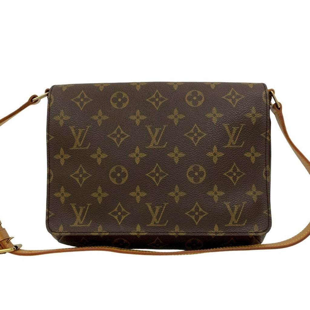 Louis Vuitton Brown Leather Pvc Shoulder Bag (Pre-Owned)