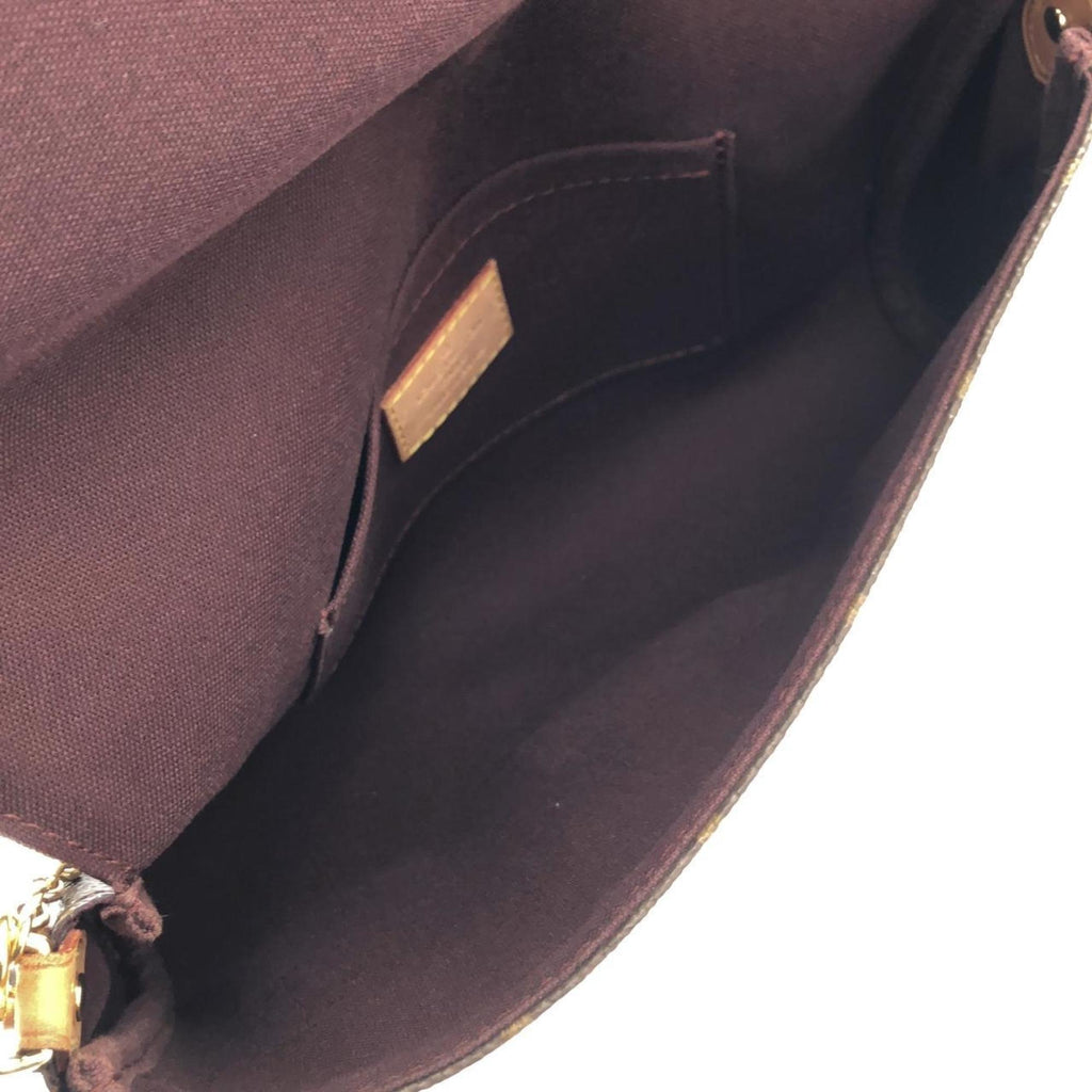 Louis Vuitton Brown Coated Canvas Shoulder Bag (Pre-Owned)