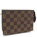 Louis Vuitton Damier Brown Damier Canvas Ebene Pouch (Pre-Owned)