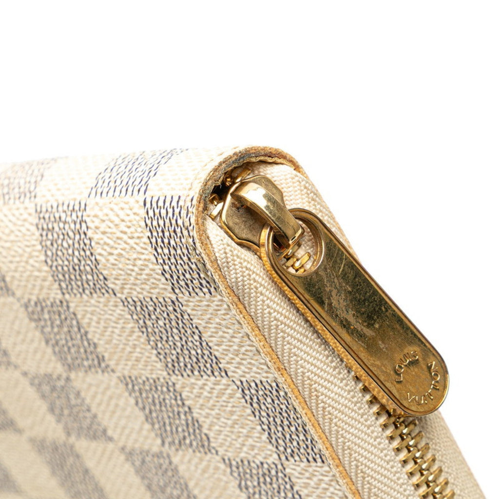 Louis Vuitton Damier Azur Azur Pvc Leather Long Wallet (Bi-Fold) (Pre-Owned)