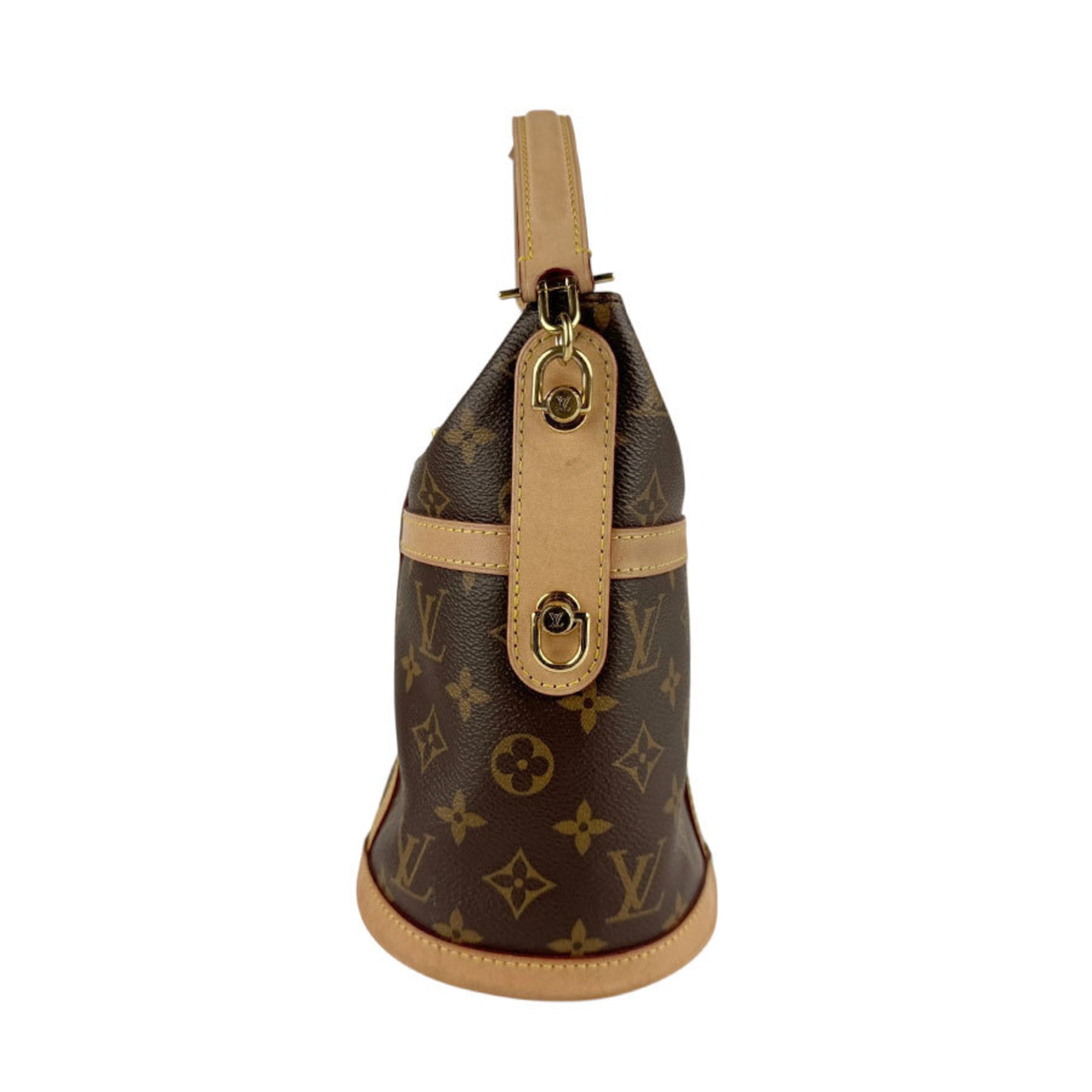 Louis Vuitton Brown Monogram Canvas Handbag Shoulder Bag (Pre-Owned)