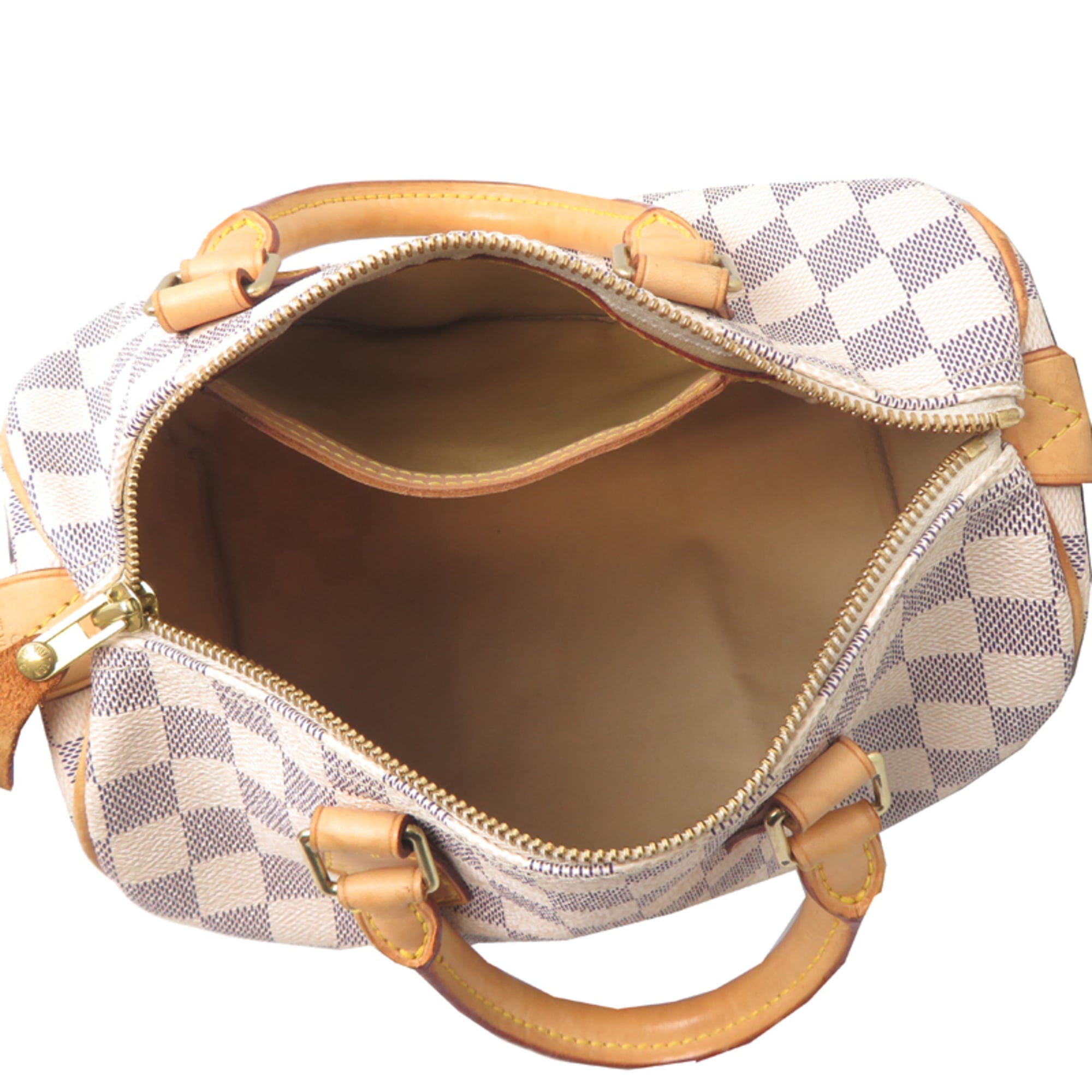 Louis Vuitton White Damier Azur Handbag (Pre-Owned)