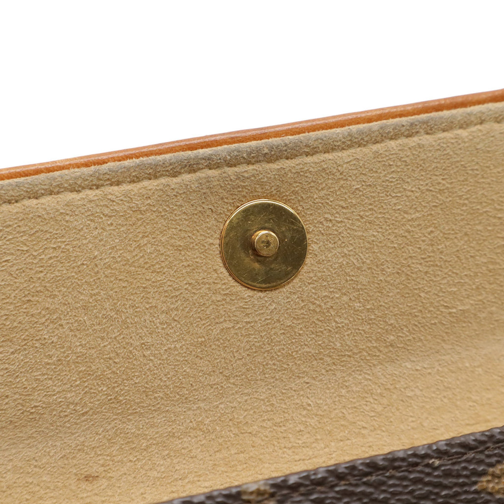 Louis Vuitton Brown Monogram White Monogram Clutch Bag Pochette Pouch (Pre-Owned)