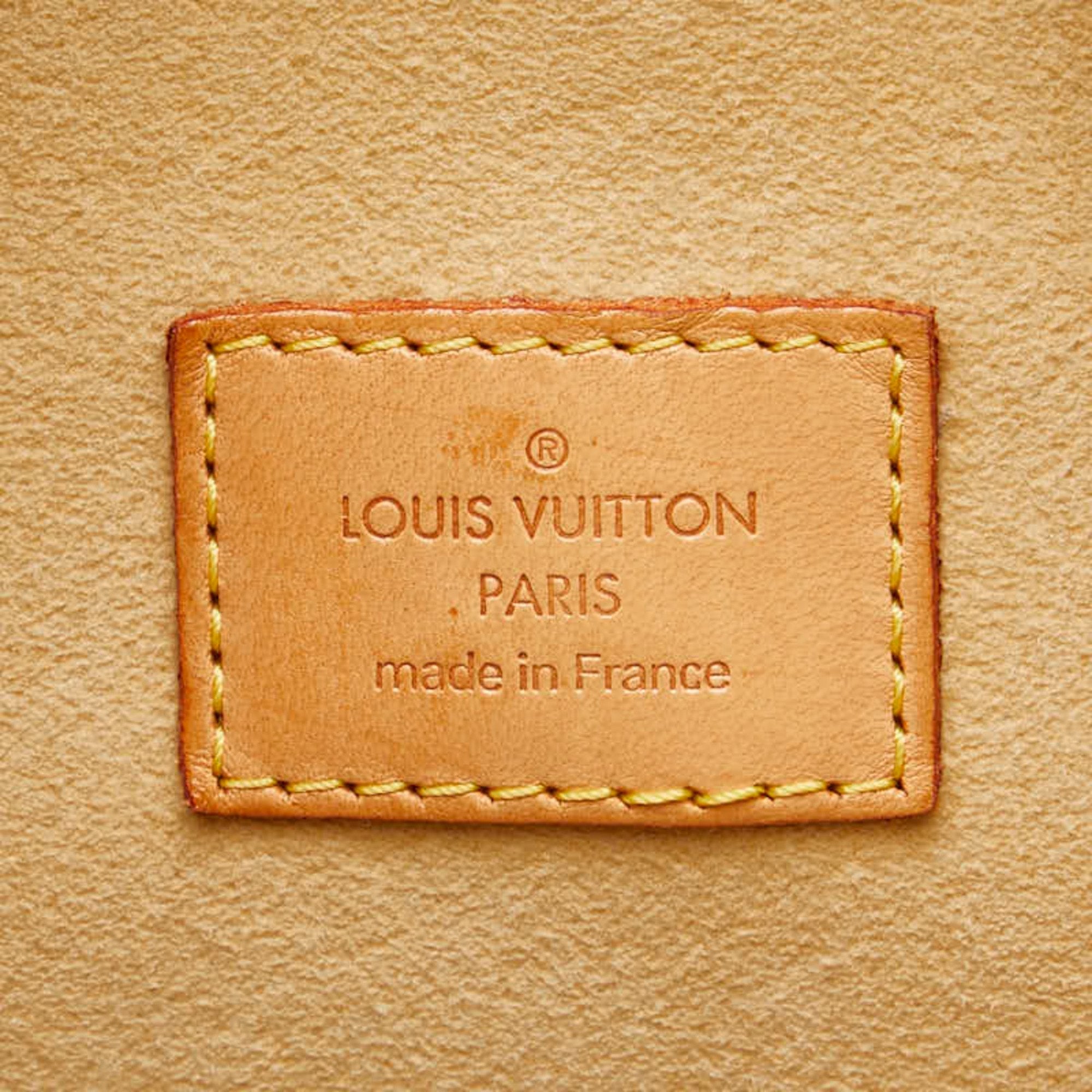 Louis Vuitton Brown Pvc Leather Boston Bag Handbag (Pre-Owned)