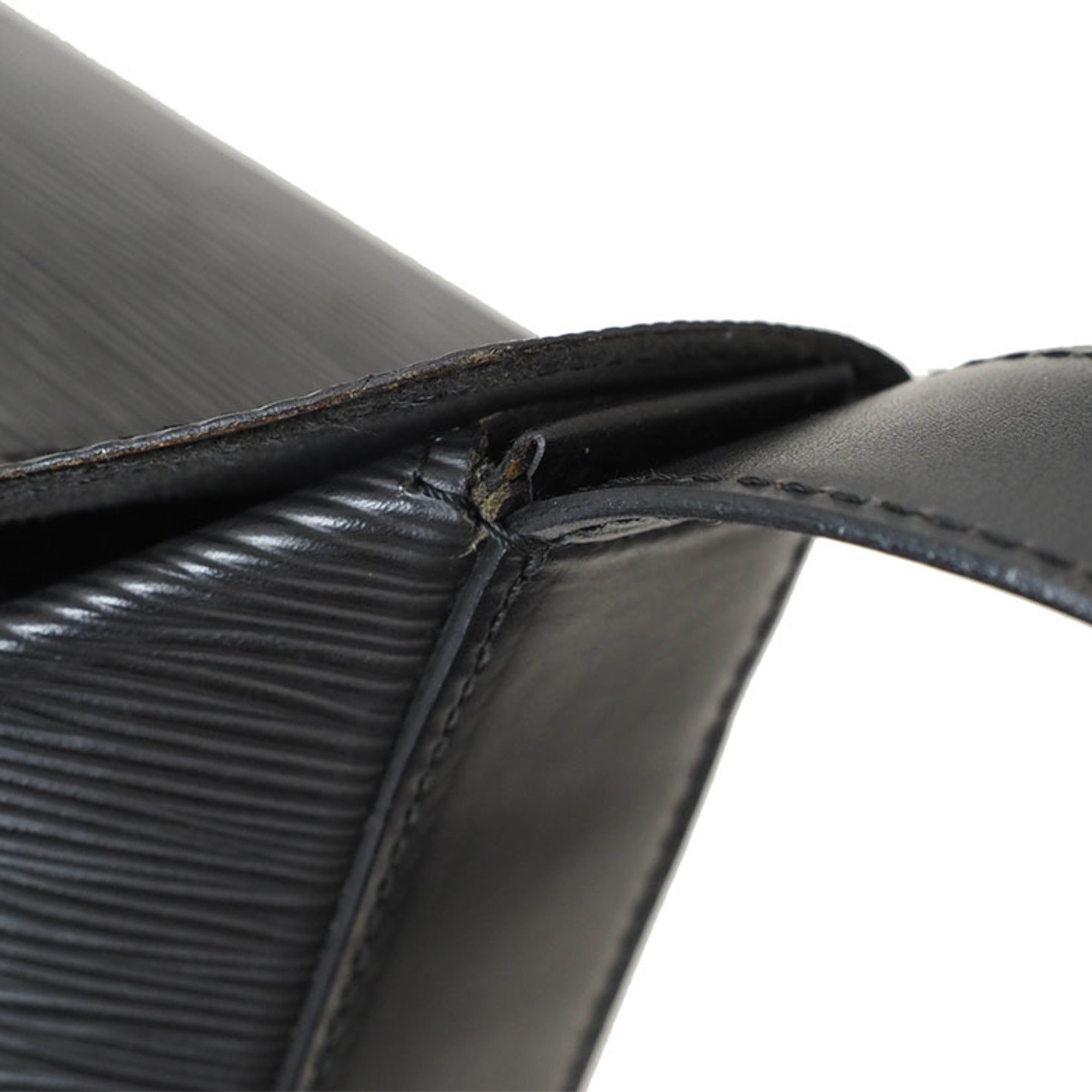 Louis Vuitton Black Epi Leather Handbag Shoulder Bag (Pre-Owned)