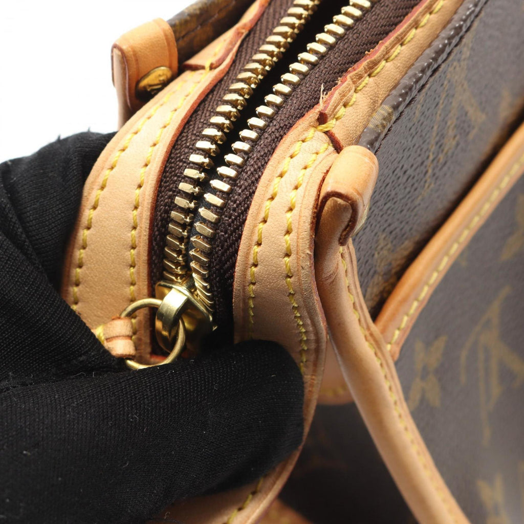 Louis Vuitton Brown Pvc Monogram Coated Canvas Leather Shoulder Bag (Pre-Owned)
